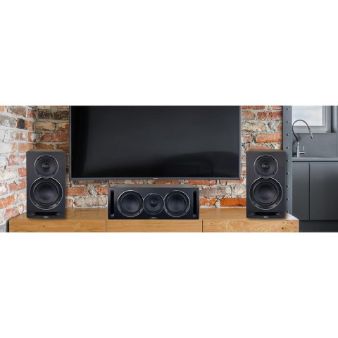 ELAC Uni-Fi Reference UCR52 Speaker - Satin Black - lifestyle
